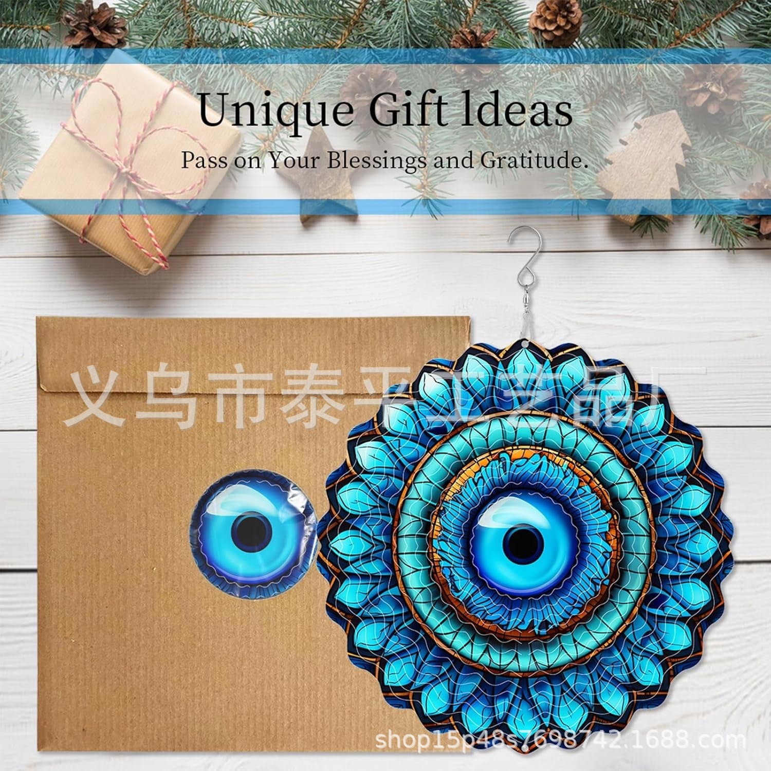 Wholesale animal wind-turning ornaments outdoor 3D rotating wind chimes